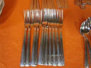 Silverware, Knives, Plates & Bowels