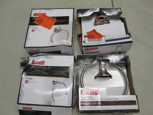 4 Assorted Delta Towel Rings ...