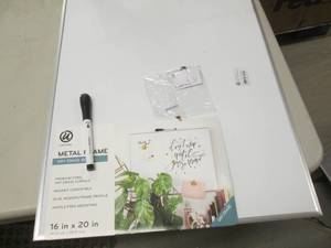 16x20 Metal Frame Dry Erase Board...