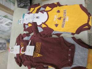 4- 3pks Arizona State Infant Onesie...