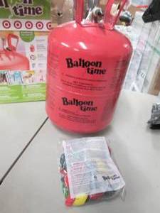 Empty Helium Tank, Balloons...