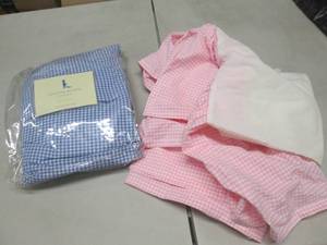 2 Gingham Crib Bedskirts...