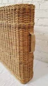 lot 45 image: French Tall Wine Basket Carrier