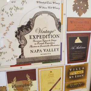lot 111 image: Vintage Expedition  Vineyards of Napa Valley Print