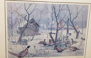 lot 109 image: Les Kouba Print IN SHELTER  Framed, Signed and Number