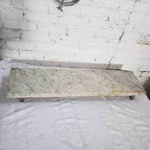 lot 47 image: French Baker Marble Stone Display Shelf