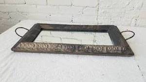 lot 33 image: Rustic Mirror Base Handle Tray by Urban Artifacts