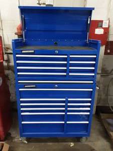 lot 3 image: Master Force Tool Chest (Like New) With Keys 41x13x62