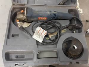 lot 36 image: Ryobi 4-12 Angle Grinder With Case