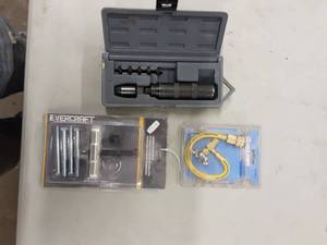 lot 38 image: Impact Driver, Steering Wheel Puller, AC Recharge Hose