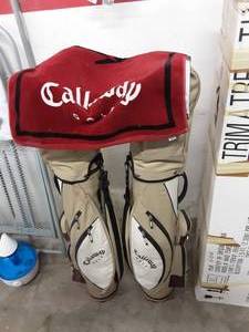 lot 90 image: 2-Callaway Golf Club Sets With Bags & Covers For Woods. Matching