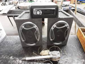 lot 98 image: Pioneer Car Stereo, 6 X 9 Box Speakers, Power Antenna
