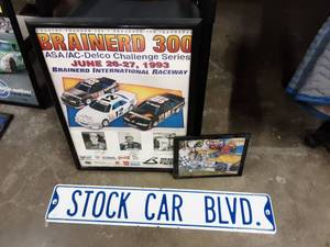 lot 114 image: Brainerd 300 Series, Raceway Park, Stock Car Blvd Sign