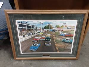 lot 116 image: Ken Zylla Print Framed & Signed 38x28
