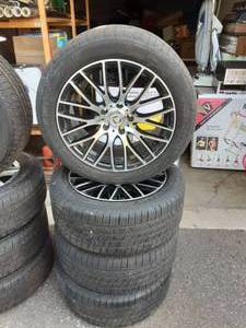 lot 146 image: Set Of 4-Michelen Defender Tires On Drag Specialty Wheels