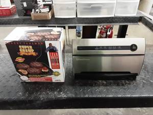 lot 150 image: George Foreman Grill & Food Saver Machine