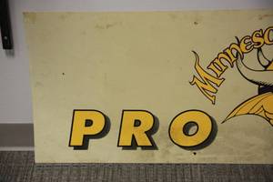 Vintage Minnesota Vikings Pro Shop Metropolitan Stadium Sign