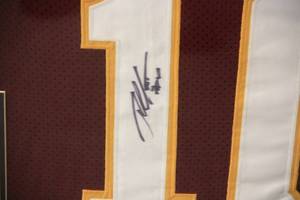 Professionally Framed Robert Griffen III Jersey Autograph PSADNA