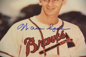 Milwaukee Braves Warren Spahn 8x10 Photo Autograph JSA COA