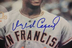 San Francisco Giants Orlando Cepeda Program Autograph JSA COA