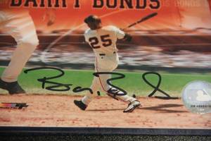 San Francisco Giants Barry Bonds 8x10 Photo Autograph JSA COA