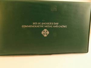 lot 58 image: St. Patricks Day Cachet Proof Medal With Certificate of Authenticity