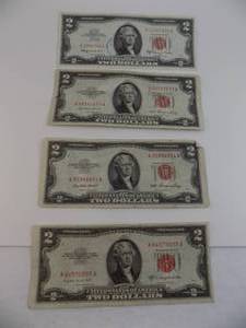 lot 65 image: Lot of $2 Red Seals