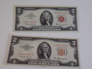 lot 73 image: Lot of $2 Red Seals