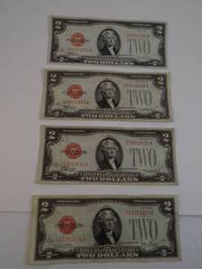 lot 75 image: Lot of $2 Red Seals