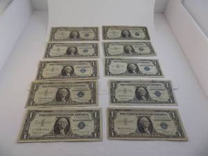 lot 88 image: 10 - $1 Blue Seals