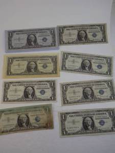 lot 95 image: 7 - $1 Blue Seals