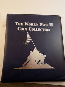 lot 3 image: World War II Coin Collection 19 Quarters Colorized With WWII Timeline, History Facts