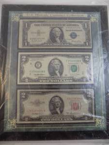 lot 7 image: US Historic Currency Collection With Certificate of Authenticity