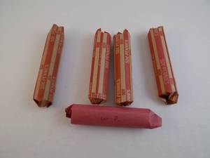 lot 15 image: 5 Rolls of Wheat Pennies