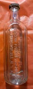 Vintage Pair of Dr Peter Fahrney & Sons Co. Kuriko Bottles