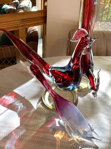 lot 10 image: Truly Stunning Venetian Glass Birds