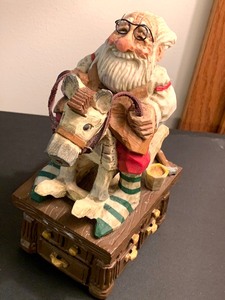 lot 26 image: David Frykman Musical Santa on Rocking Horse