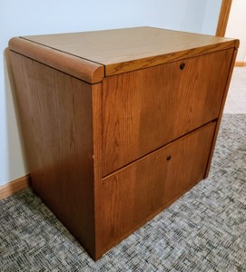 lot 152 image: Wood File Cabinet