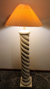 lot 155 image: White Floor Lamp