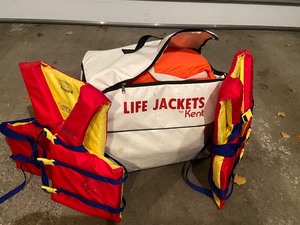 lot 123 image: Bag of Life Jackets