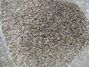 lot 602 image: Cut Roll of Apprx. 12 ft. x 15 ft. Speckled Beige Low-Pile Carpet 2140430