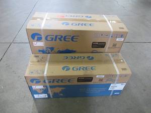lot 5 image: Gree Livo 9,000 BTU 34 Ton Wi-Fi Programmable Ductless Mini Split Air Conditioner with Inverter, Heat, Remote - 115V60Hz LIVS09HP115V1B