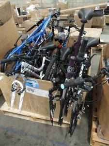lot 206 image: WHOLESALE MIXED PALLET OF MISCELLANEOUS BICYCLE FRAMES & PARTS