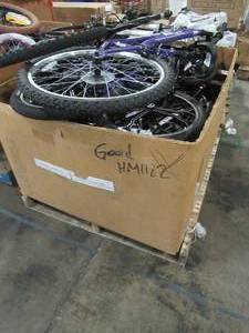 lot 208 image: WHOLESALE MIXED PALLET OF MISCELLANEOUS ADULT BICYCLE FRAMES & PARTS