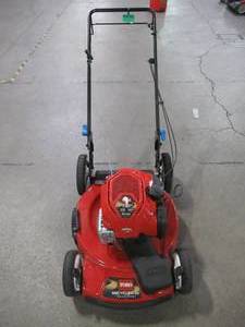 lot 9 image: Toro 22 in. Recycler SmartStow High Wheel Variable Speed Walk Behind Gas Self Propelled Mower 20339