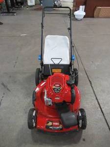 lot 15 image: Toro 22 in. Recycler SmartStow High Wheel Variable Speed Walk Behind Gas Self Propelled Mower 20339