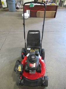 lot 19 image: Troy-bilt 21 in. 160cc GVC160 Honda Gas 3-in-1 High Rear Wheel Walk Behind Push Mower with Tri-Action Cutting System TB160