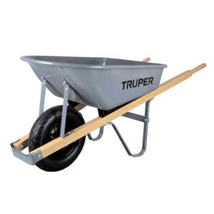 lot 223 image: Truper 5.5-cu ft Steel Wheelbarrow TR5.5-LW 35096