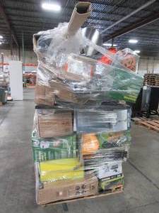 lot 105 image: WHOLESALE MIXED PALLET OF GARAGEOUTDOOR ITEMS AND SHOP EQUIPMENT