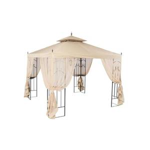 lot 407 image: Hampton Bay 10 ft. x 10 ft. Arrow Gazebo, GGHL00019. - Unclaimed Freight - New